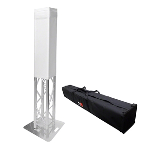 ProX K-Truss 2m Square Totem Package with White Cover & Carry Bag - ARCHIVED trussing totems, trussing towers, ProX Direct, ProX, KTruss, KTruss trussing, lightweight truss, square truss, 2m truss